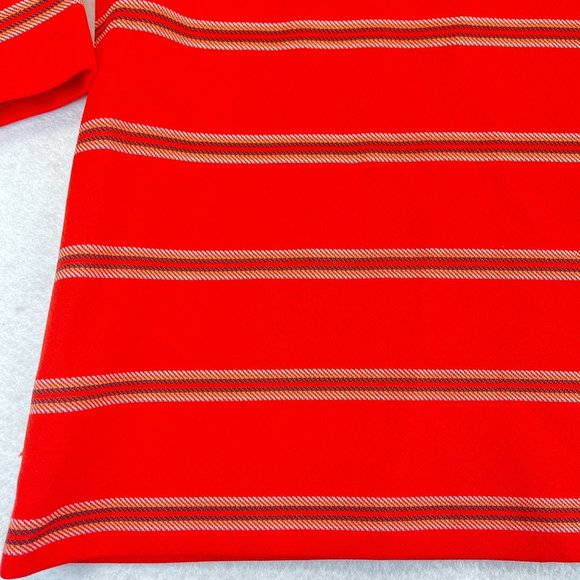 Vintage KAY WINDSOR Womens 14 Red Striped Top Keyhole Three-Quarter Sleeves - Picture 10 of 10